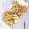 Galletas de navidad canela jengibre con azúcar y harina de trigo