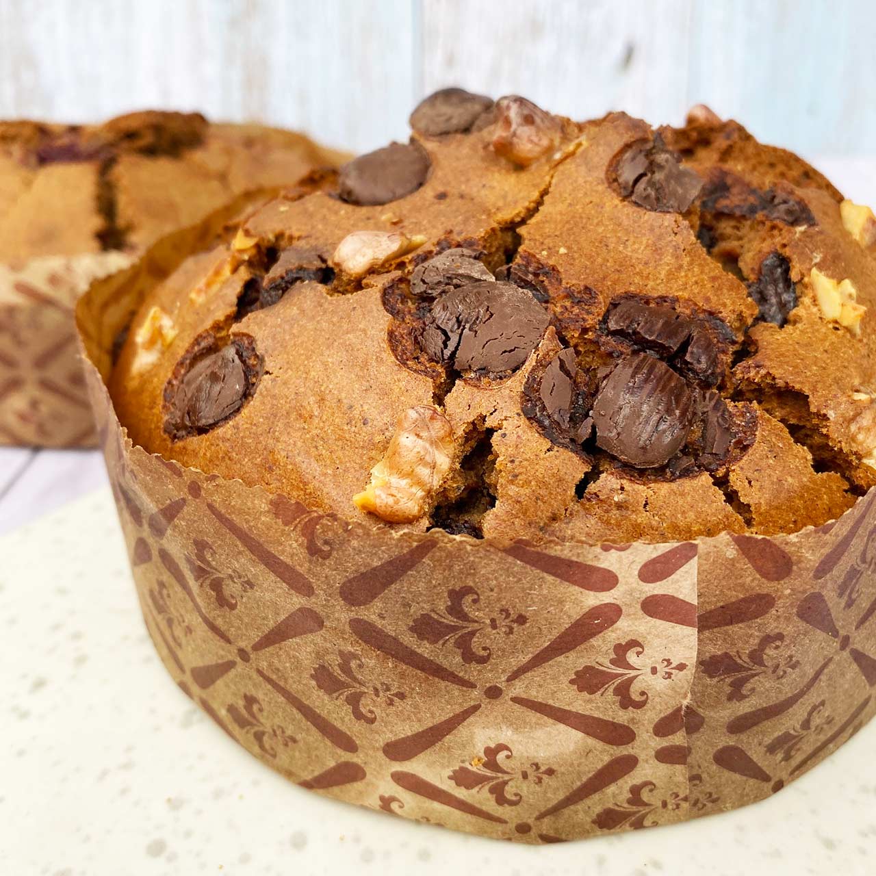 Pan de Pascua Chocolate Nuez con azucar